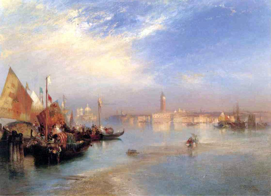 Thomas Moran The Fishermans Wedding Party - Hand Painted Oil Painting