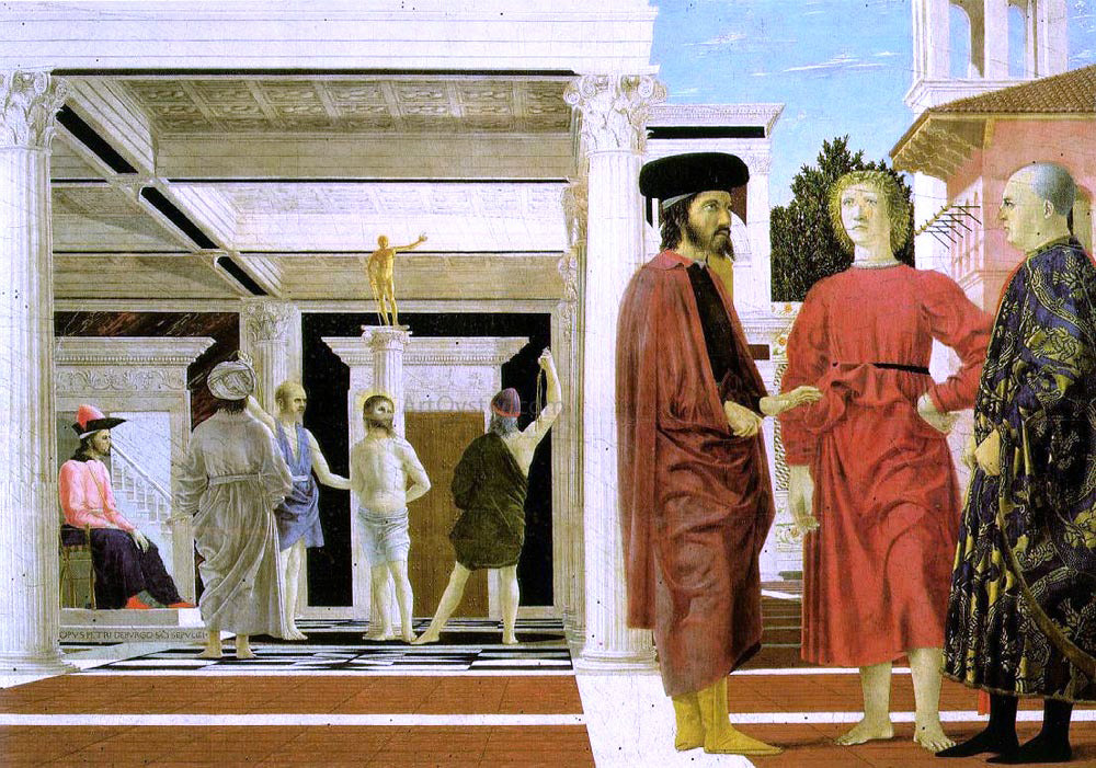 Piero Della Francesca The Flagellation - Hand Painted Oil Painting