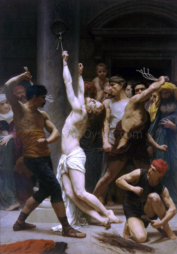 William Adolphe Bouguereau The Flagellation of Our Lord Jesus Christ - Hand Painted Oil Painting