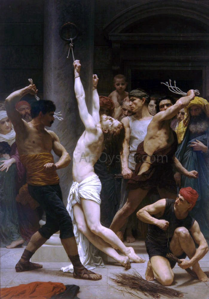  William Adolphe Bouguereau The Flagellation of Our Lord Jesus Christ - Hand Painted Oil Painting