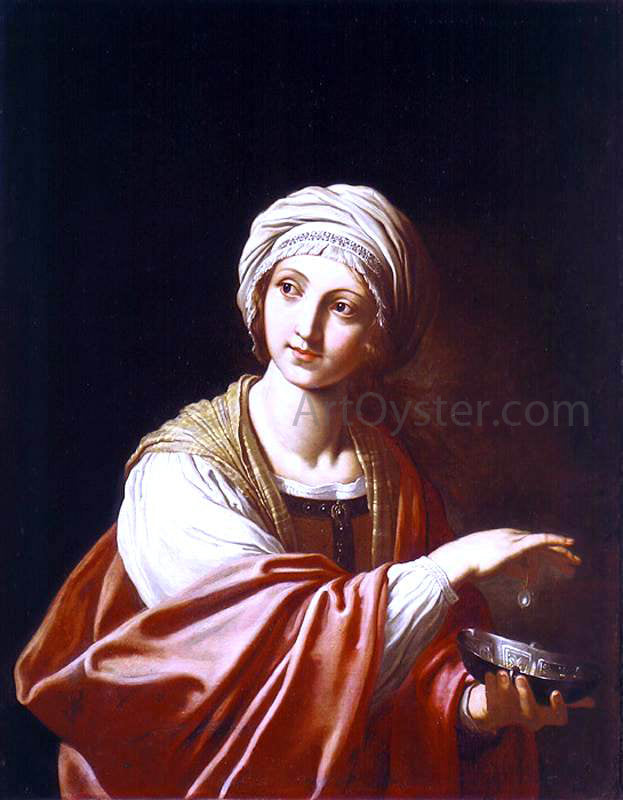 Elisabetta Sirani The Flea - Hand Painted Oil Painting