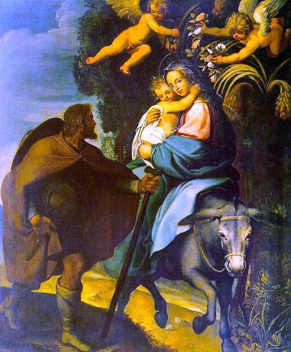  Bartolome Carducho The Flight into Egypt - Hand Painted Oil Painting