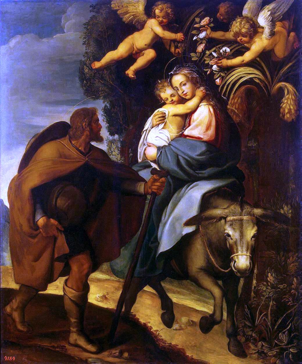 Bartolomeo Carducho The Flight into Egypt - Hand Painted Oil Painting