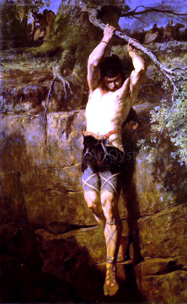 Evariste Vital Luminais The Flight of Gradlon: A Breton Legend - Hand Painted Oil Painting
