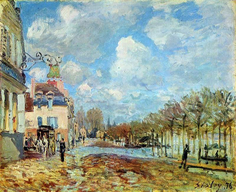 Alfred Sisley The Flood at Port-Marly - Hand Painted Oil Painting