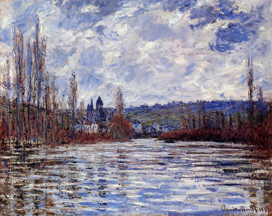 Claude Oscar Monet The Flood of the Seine at Vetheuil - Hand Painted Oil Painting