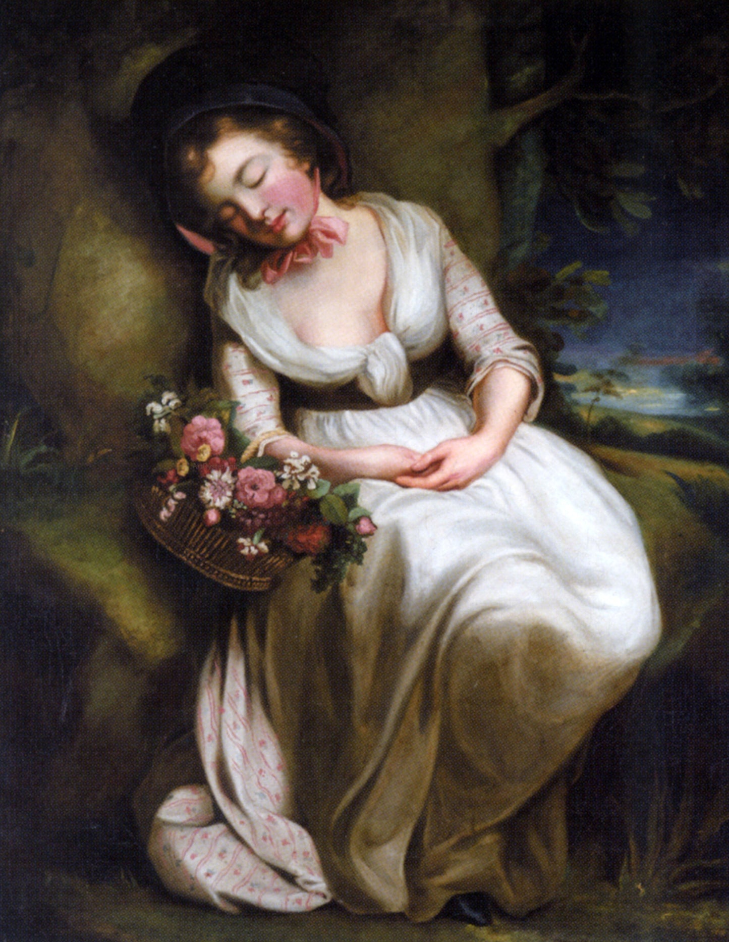 James Northcote The Flower Girl - Hand Painted Oil Painting