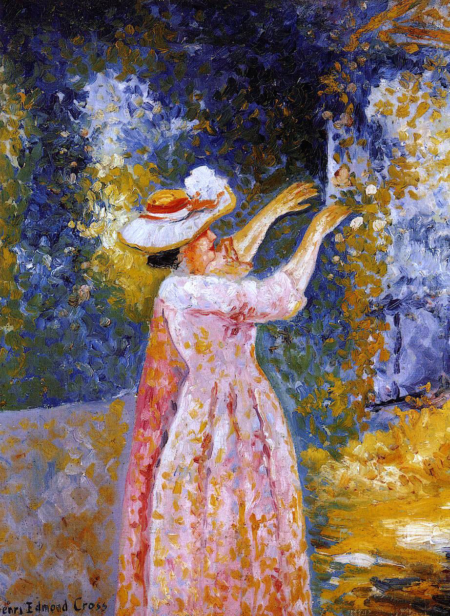 Henri Edmond Cross The Flowered Column - Hand Painted Oil Painting