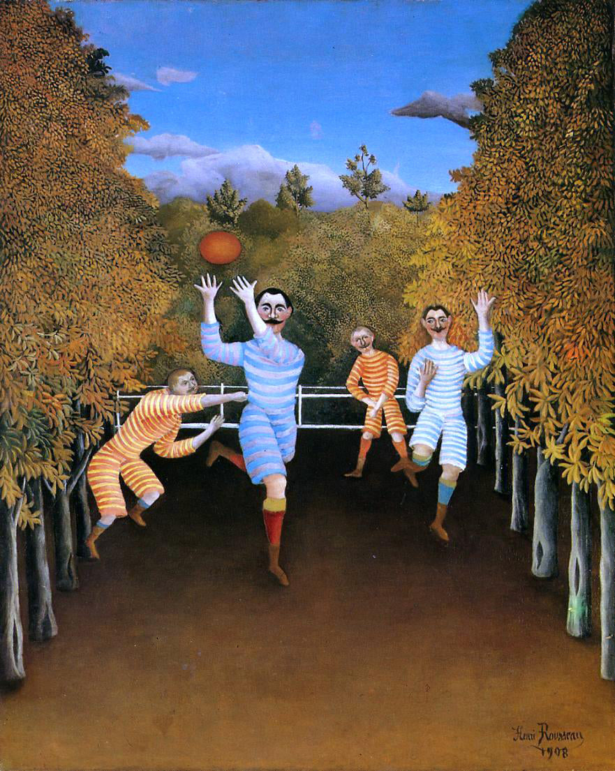  Henri Rousseau The Football Players - Hand Painted Oil Painting