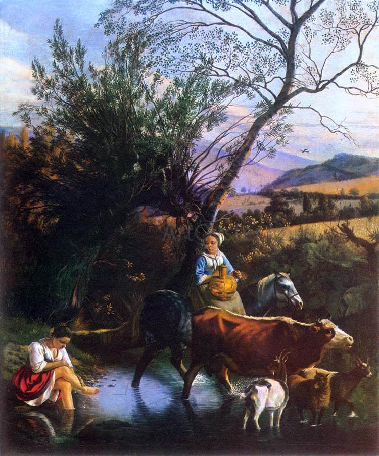 Jan Siberechts The Ford - Hand Painted Oil Painting