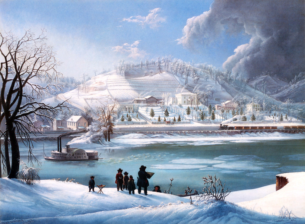 Martin Andreas Reisner The 'Forest Queen' in Winter - Hand Painted Oil Painting