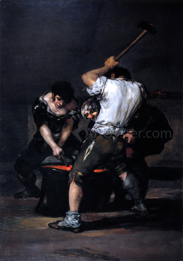 Francisco Jose de Goya Y Lucientes The Forge - Hand Painted Oil Painting