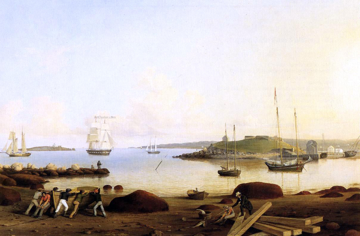 Fitz Hugh Lane The Fort and Ten Pound Island, Gloucester, Massachusetts - Hand Painted Oil Painting