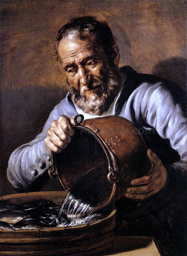 Jan Lievens The Four Elements and Ages of Man: Water and Old Age - Hand Painted Oil Painting