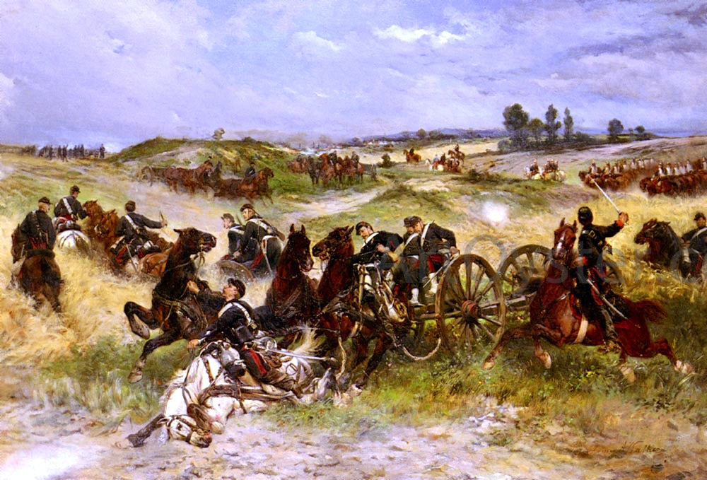 James Alexander Walker The Fray Of Battle - Hand Painted Oil Painting