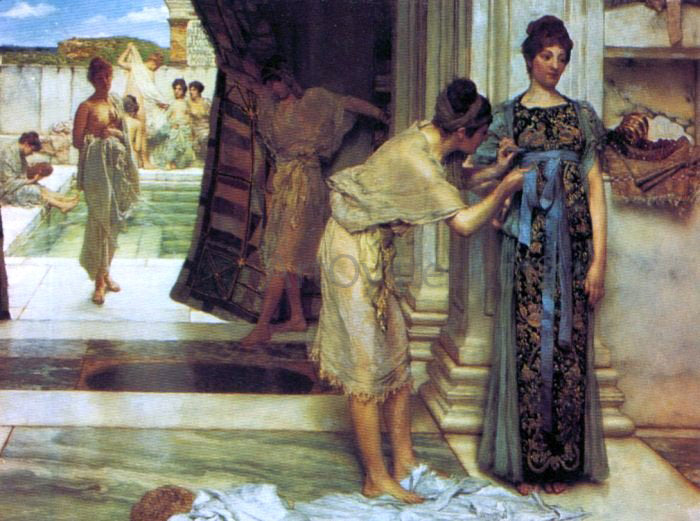 Sir Lawrence Alma-Tadema The Frigidarium - Hand Painted Oil Painting