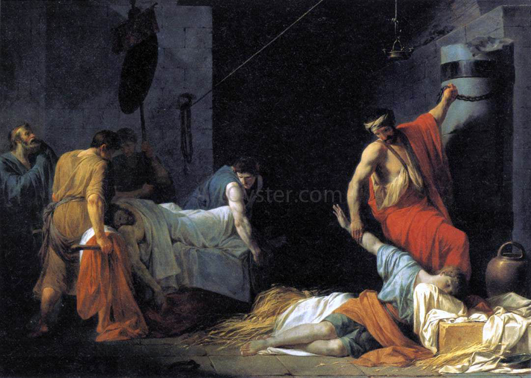 Jean-Francois-Pierre Peyron The Funeral of Miltiades - Hand Painted Oil Painting