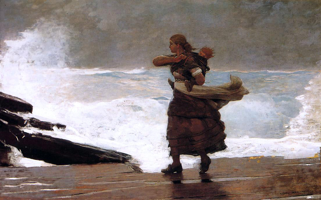 Winslow Homer The Gale - Hand Painted Oil Painting
