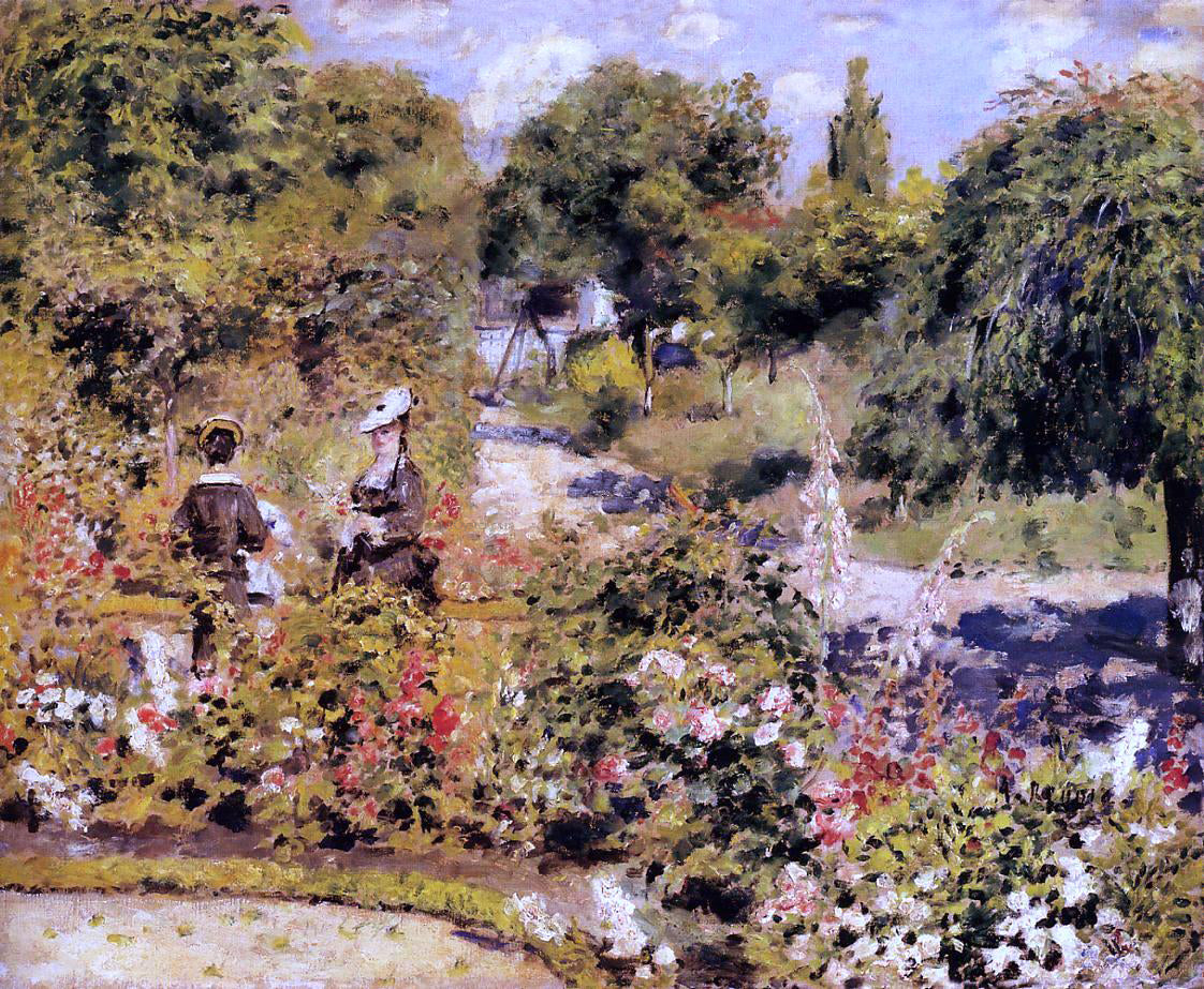 Pierre Auguste Renoir The Garden at Fontenay - Hand Painted Oil Painting