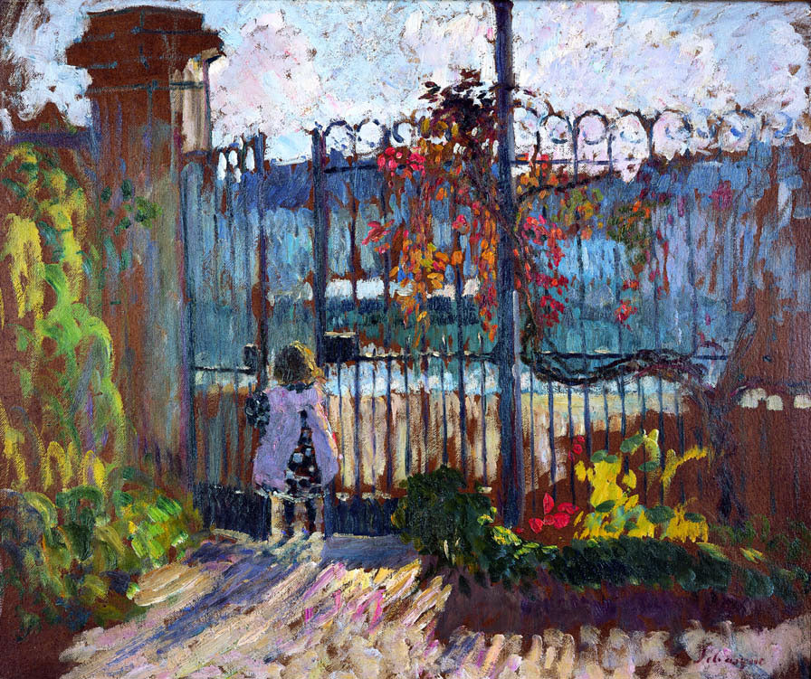 Henri Lebasque A Garden Gate at Lagny - Hand Painted Oil Painting