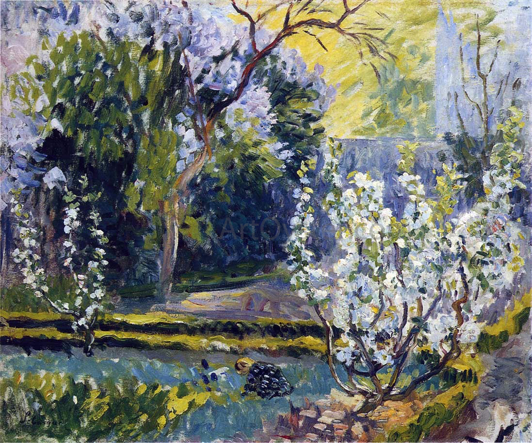 Henri Lebasque The Garden in Spring - Hand Painted Oil Painting