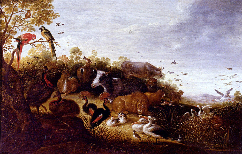  Gysbert Hondecoeter The Garden Of Eden - Hand Painted Oil Painting