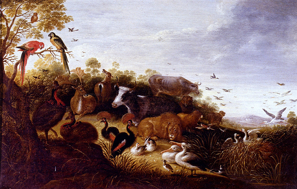 Gysbert Hondecoeter The Garden Of Eden - Hand Painted Oil Painting