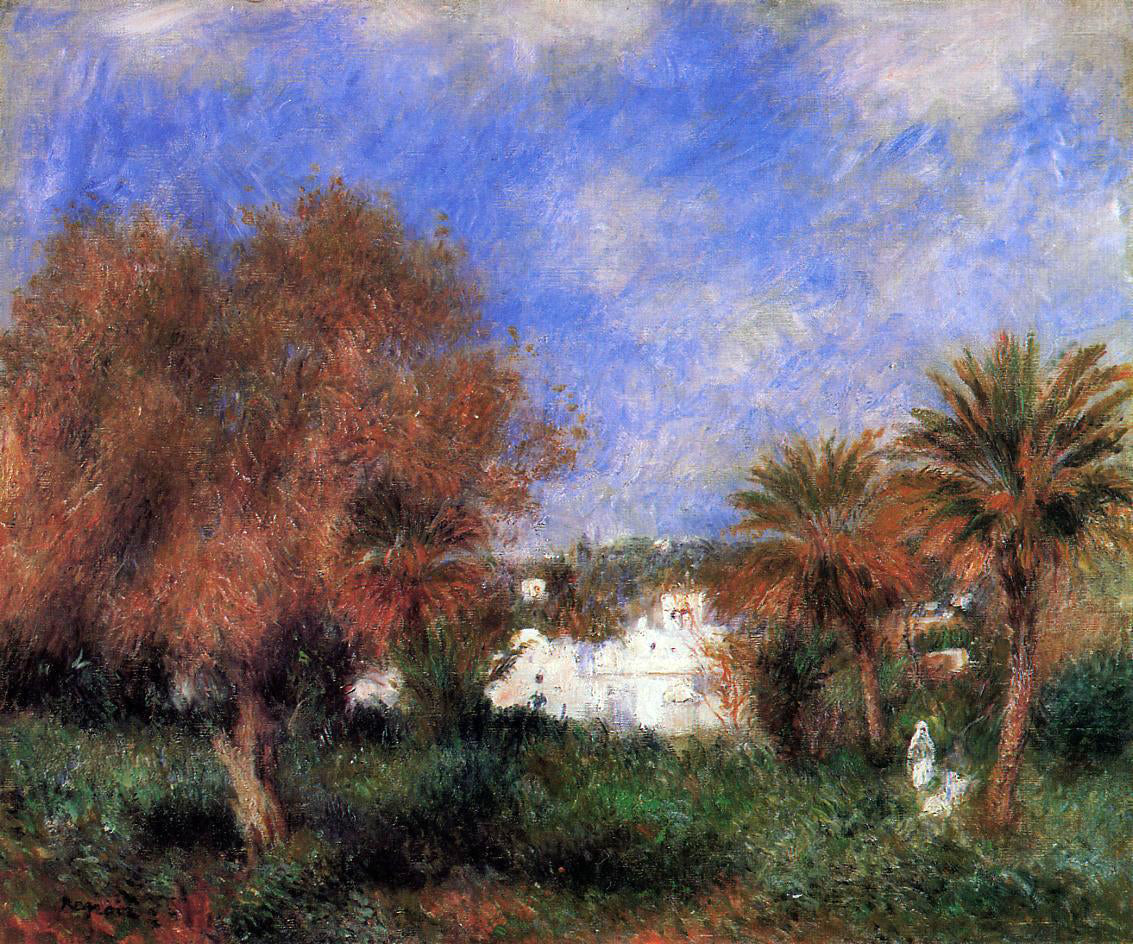 Pierre Auguste Renoir The Garden of Essai in Algiers - Hand Painted Oil Painting