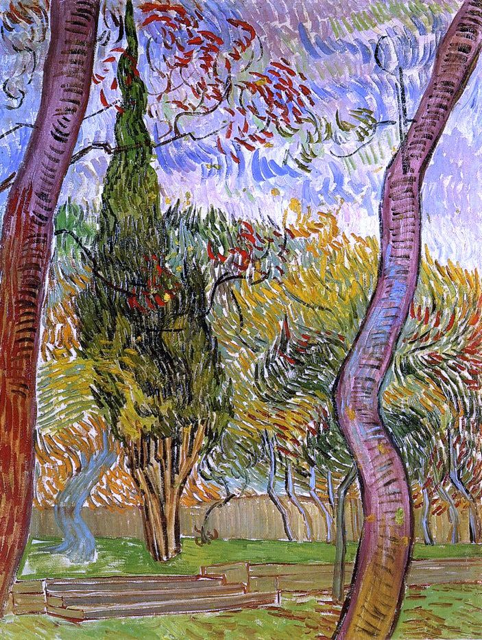 Vincent Van Gogh The Garden of Saint-Paul Hospital - Hand Painted Oil Painting