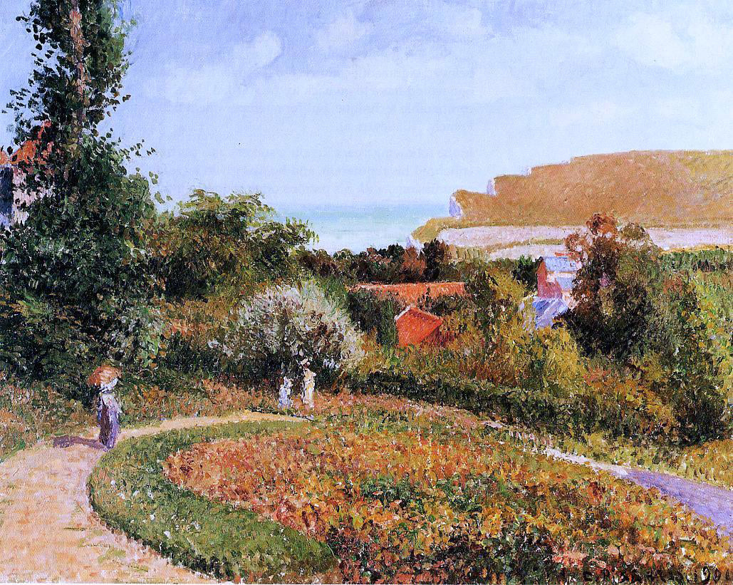 Camille Pissarro The Garden of the Hotel Berneval - Hand Painted Oil Painting