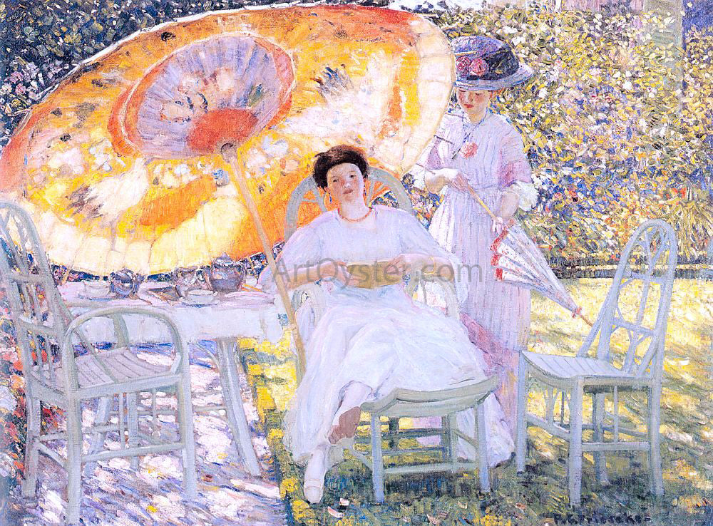 Frederick Carl Frieseke The Garden Parasol - Hand Painted Oil Painting