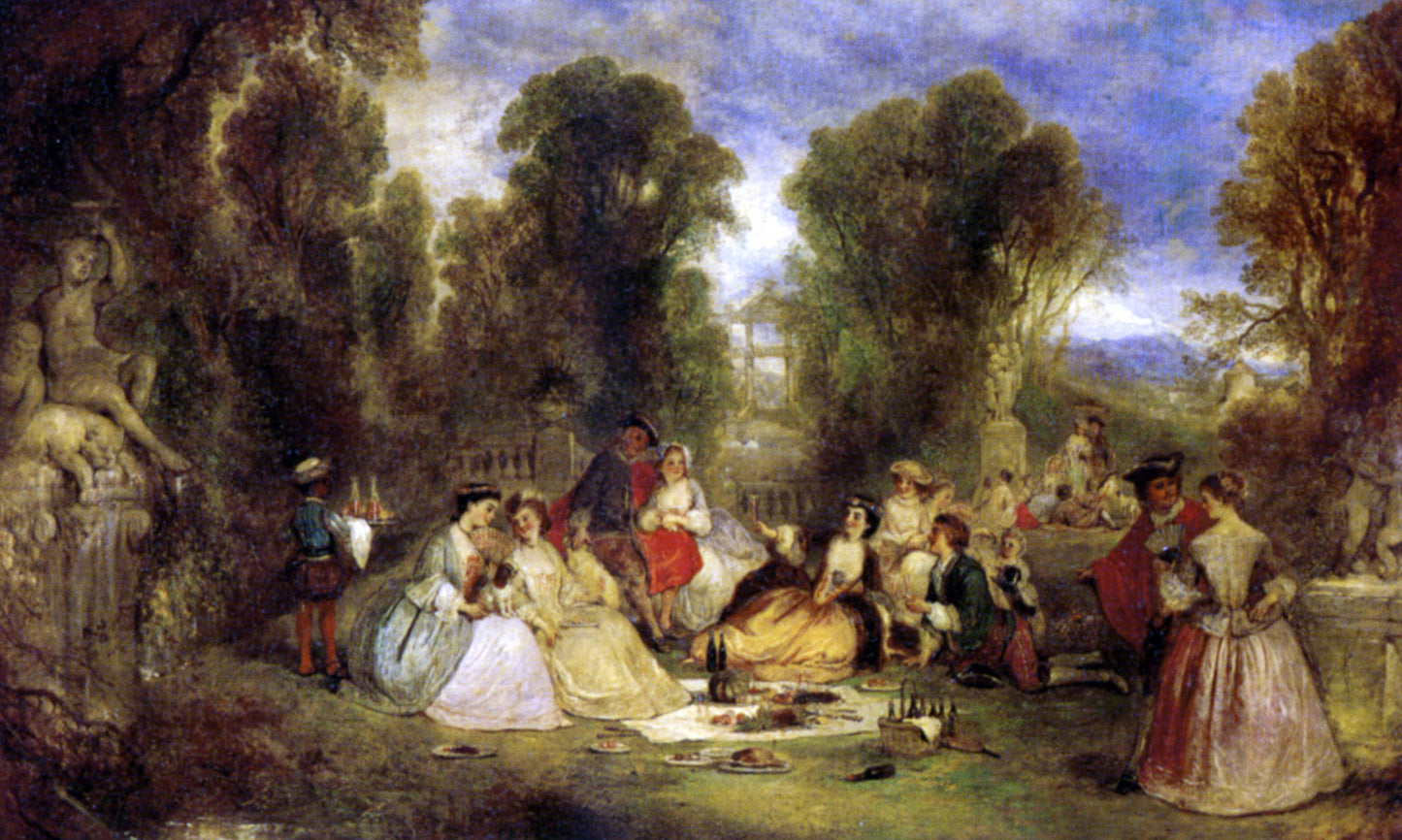 Henry Andrews The Garden Party - Hand Painted Oil Painting