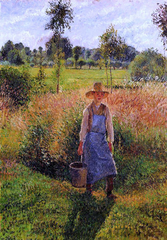 Camille Pissarro The Gardener, Afternoon Sun, Eragny - Hand Painted Oil Painting