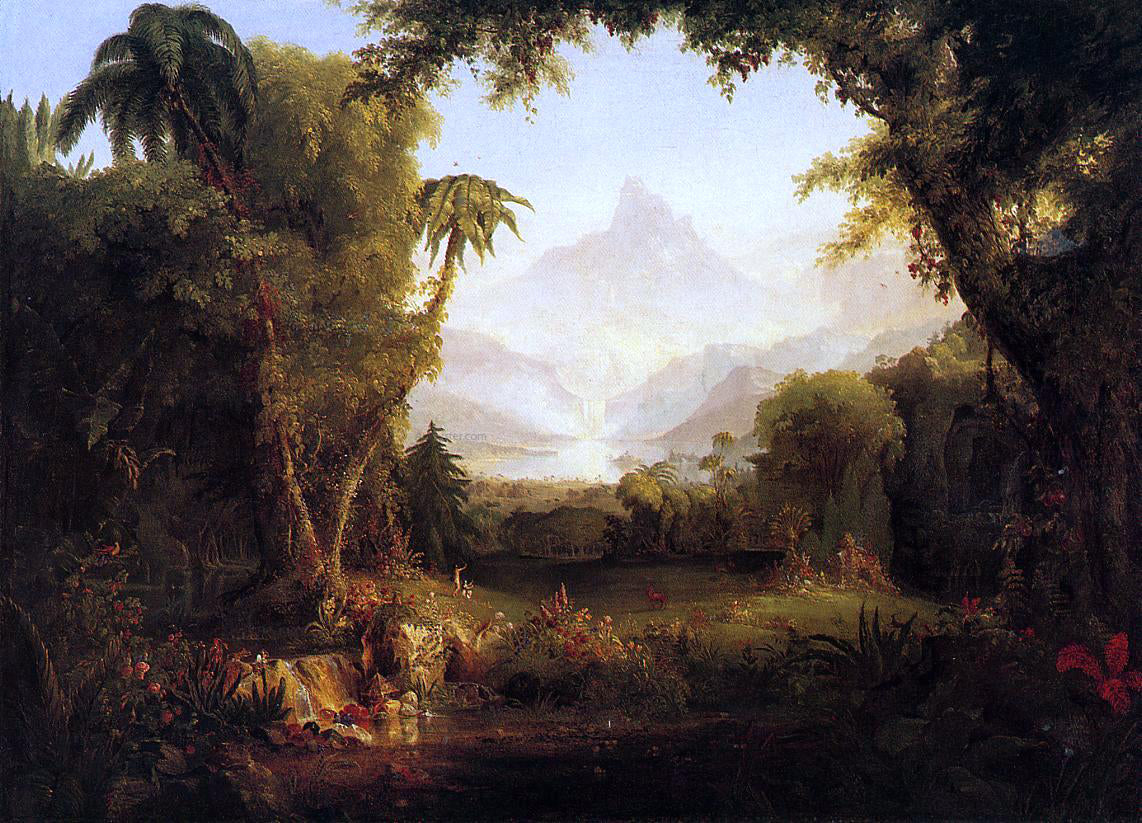 Thomas Cole The Garden of Eden - Hand Painted Oil Painting