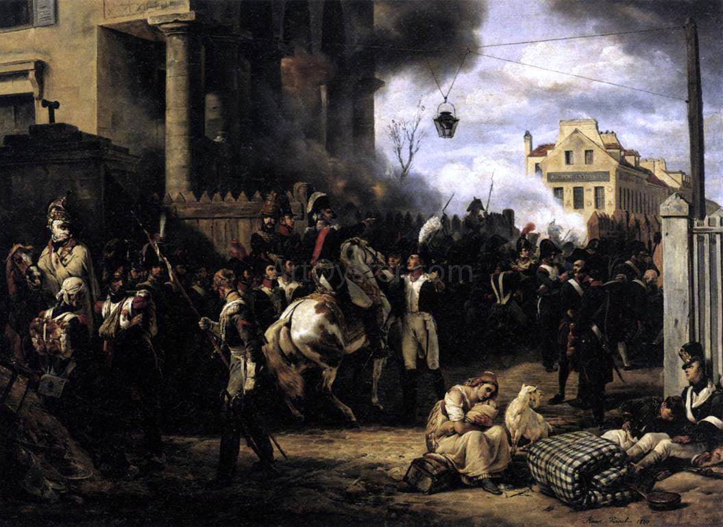 Horace Vernet The Gate at Clichy - Hand Painted Oil Painting