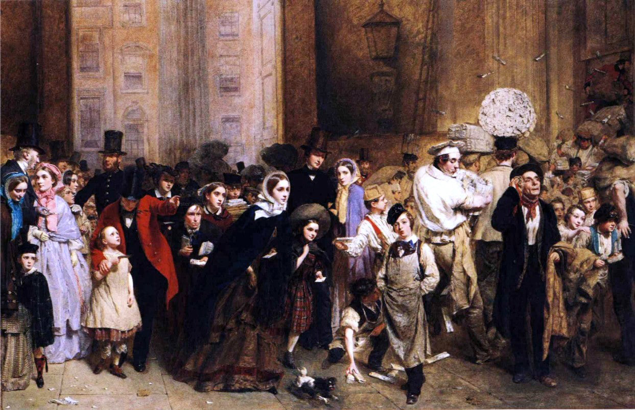George Edgar Hicks The General Post Office, One Minute to Six - Hand Painted Oil Painting