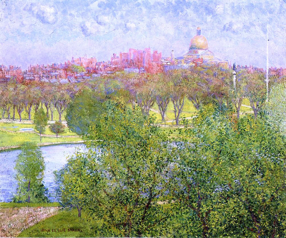 John Leslie Breck The Gilded Dome, Spring - Hand Painted Oil Painting