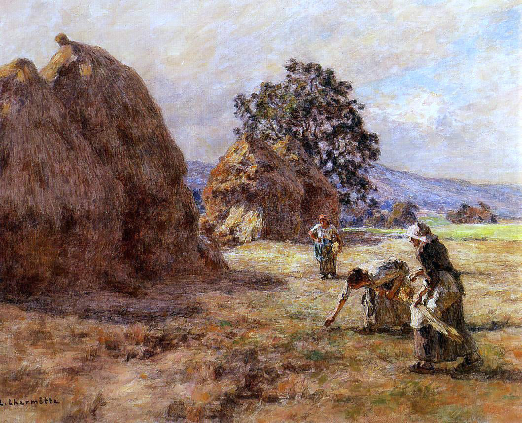Leon Augustin L'hermitte) The Gleaners - Hand Painted Oil Painting