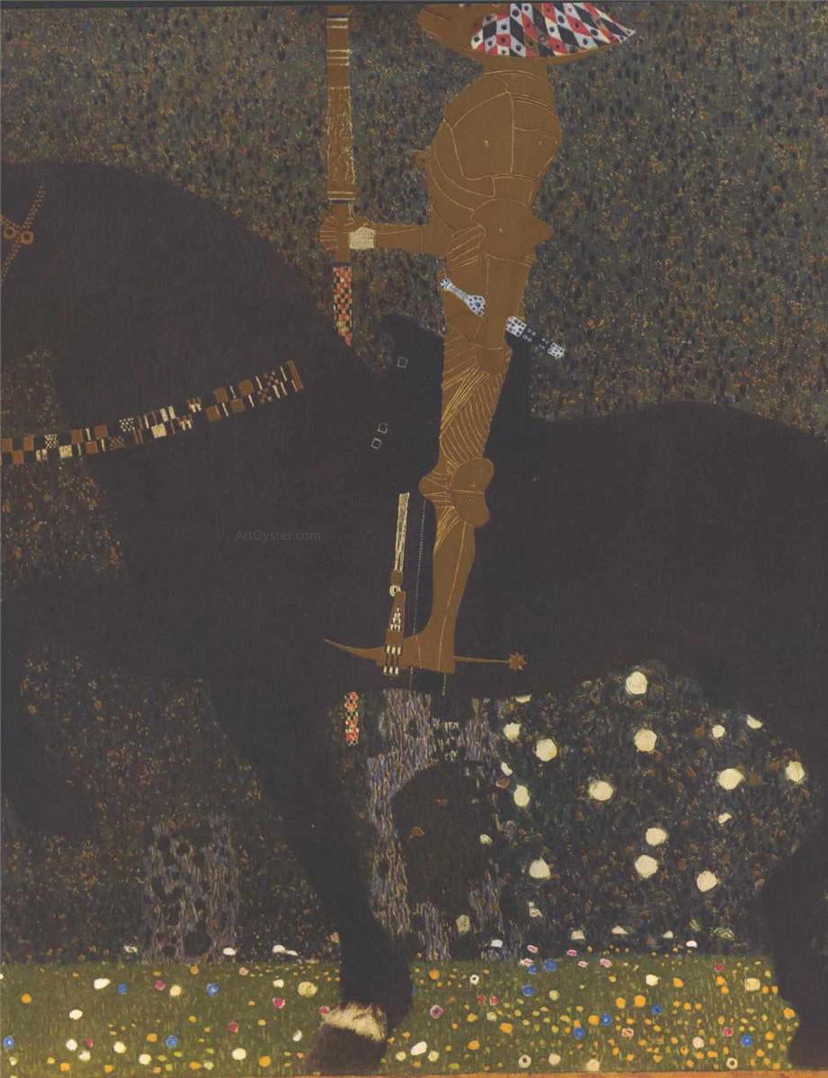 Gustav Klimt The Golden Knight - Hand Painted Oil Painting