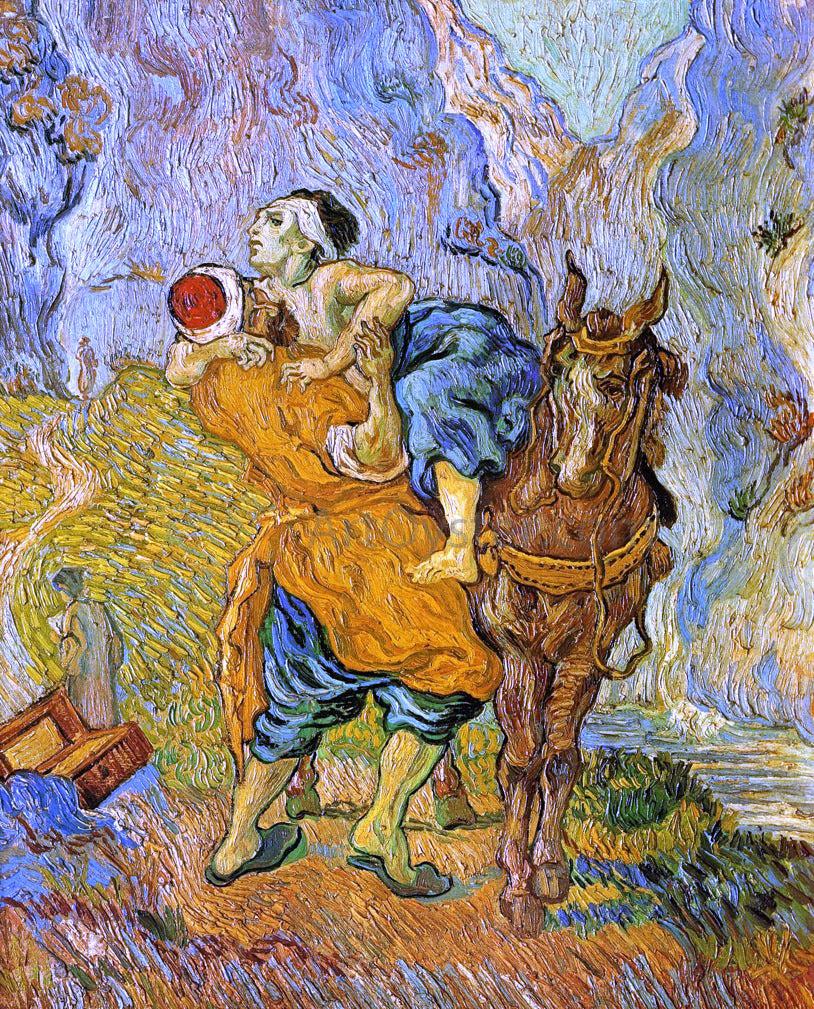 Vincent Van Gogh The Good Samaritan (after Delacroix) - Hand Painted Oil Painting
