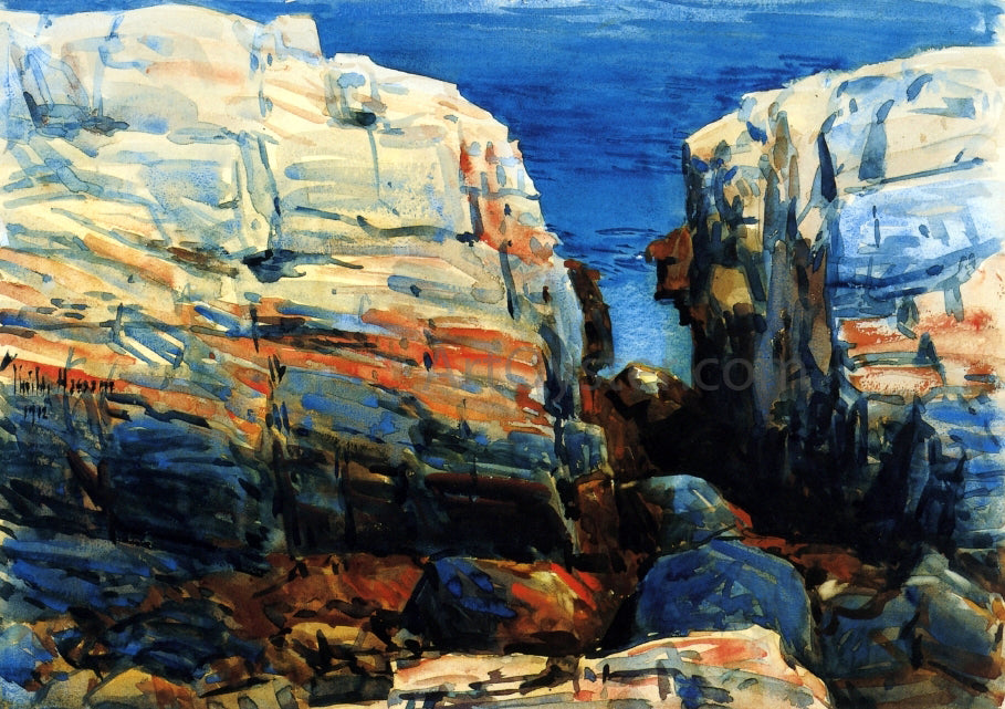 Frederick Childe Hassam The Gorge, Appledore - Hand Painted Oil Painting