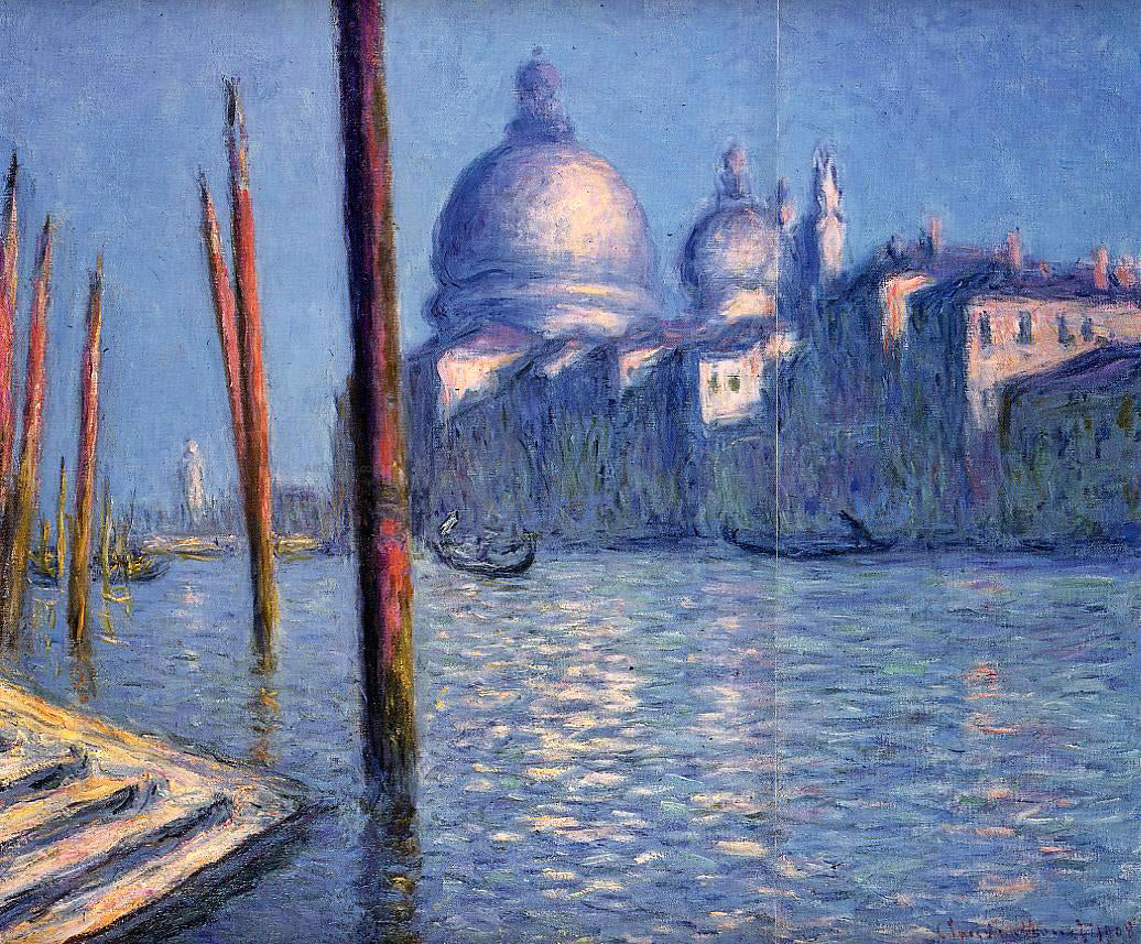 Claude Oscar Monet The Grand Canal - Hand Painted Oil Painting