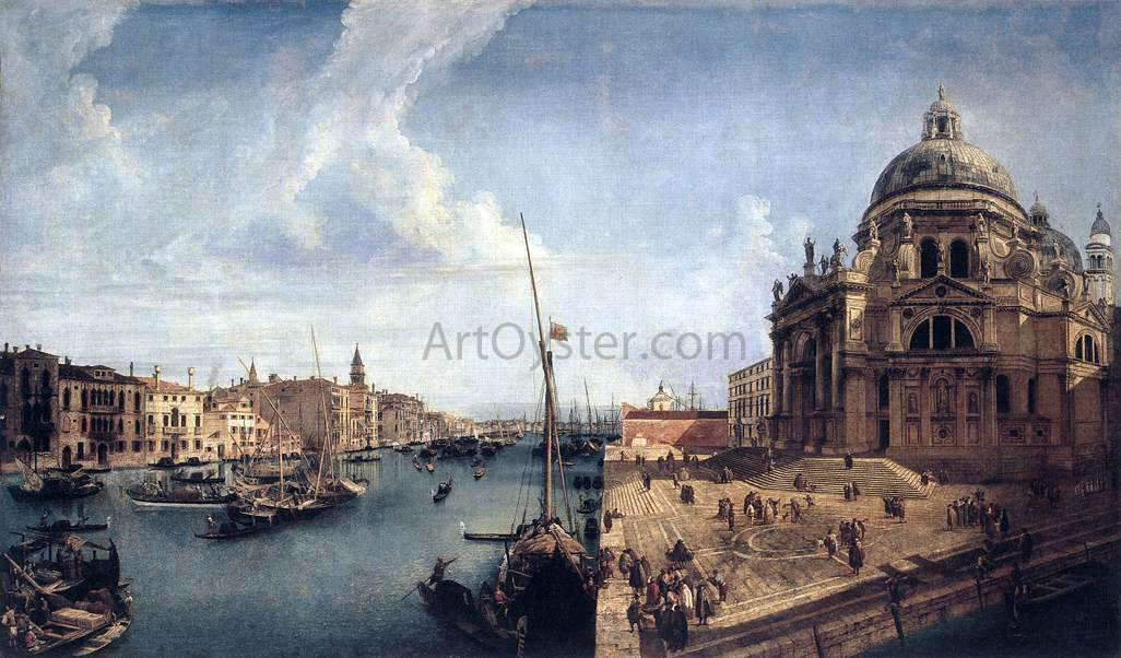 Michele Marieschi The Grand Canal near the Salute - Hand Painted Oil Painting