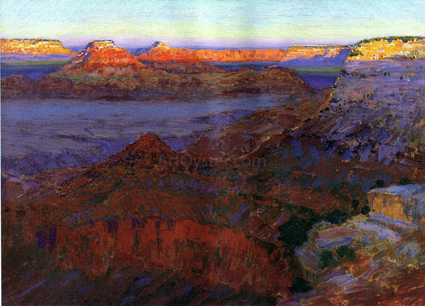 Arthur Wesley Dow The Grand Canyon - Hand Painted Oil Painting