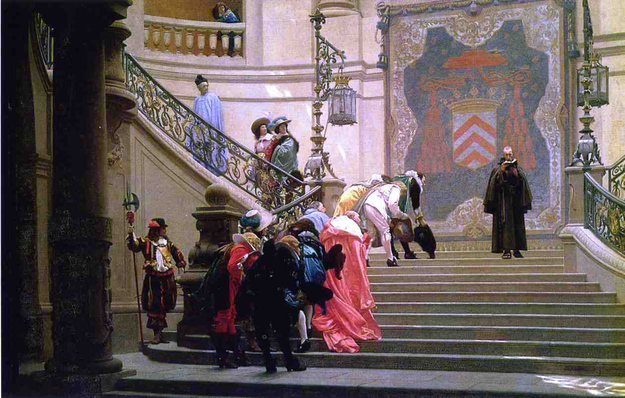 Jean-Leon Gerome The Gray Cardinal - Hand Painted Oil Painting