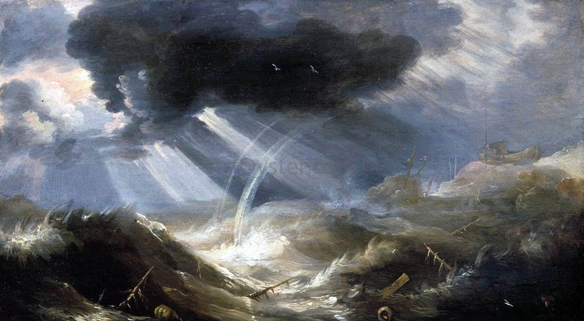 The Elder Bonaventura Peeters The Great Flood - Hand Painted Oil Painting