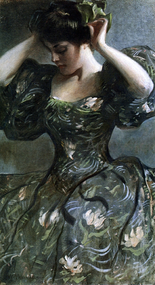 John White Alexander The Green Bow - Hand Painted Oil Painting