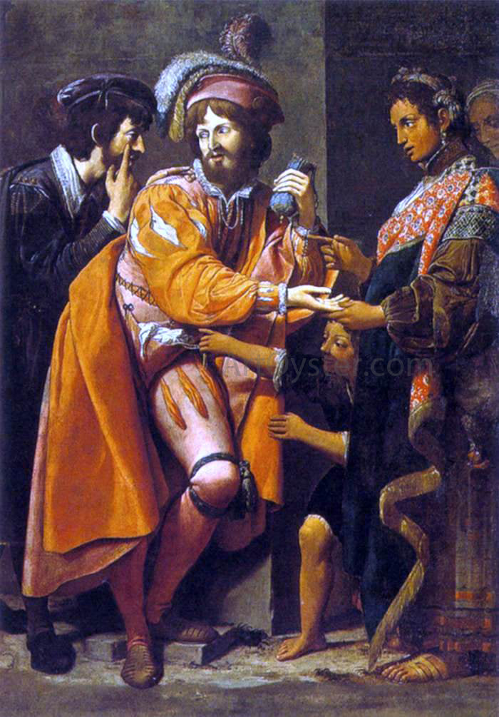 Lionello Spada The Gypsy Fortune Teller - Hand Painted Oil Painting