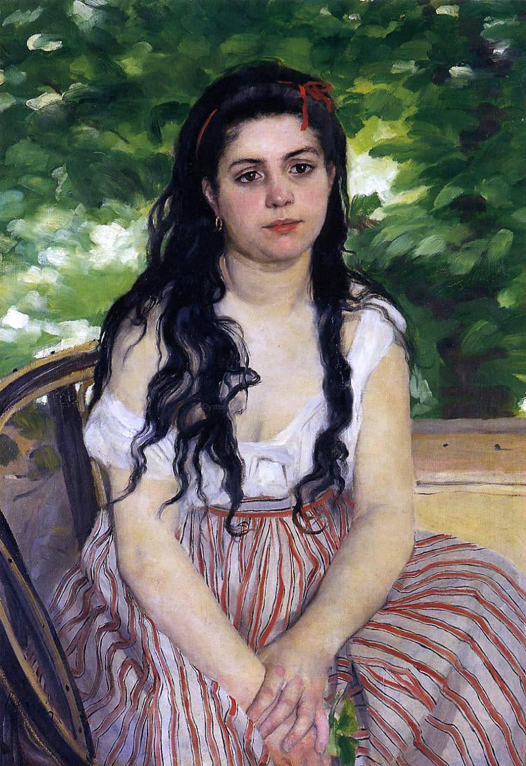 Pierre Auguste Renoir The Gypsy Girl (also known as Summer) - Hand Painted Oil Painting
