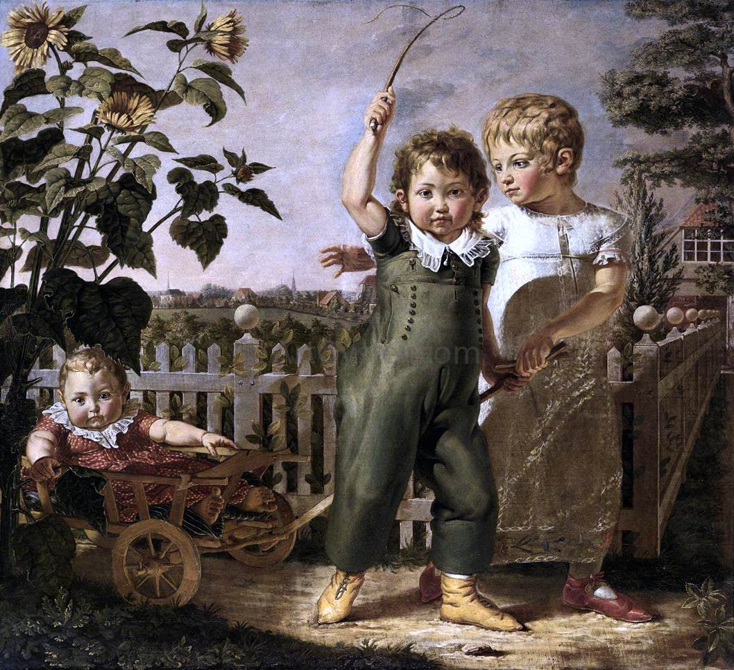 Philipp Otto Runge The Hulsenbeck Children - Hand Painted Oil Painting
